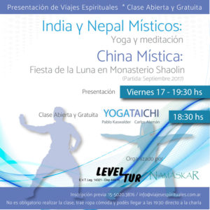 Presentación India y China Místicas 2017