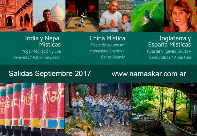 Viajes Espirituales 2017: India, Nepal, China, España e Inglaterra Místicas