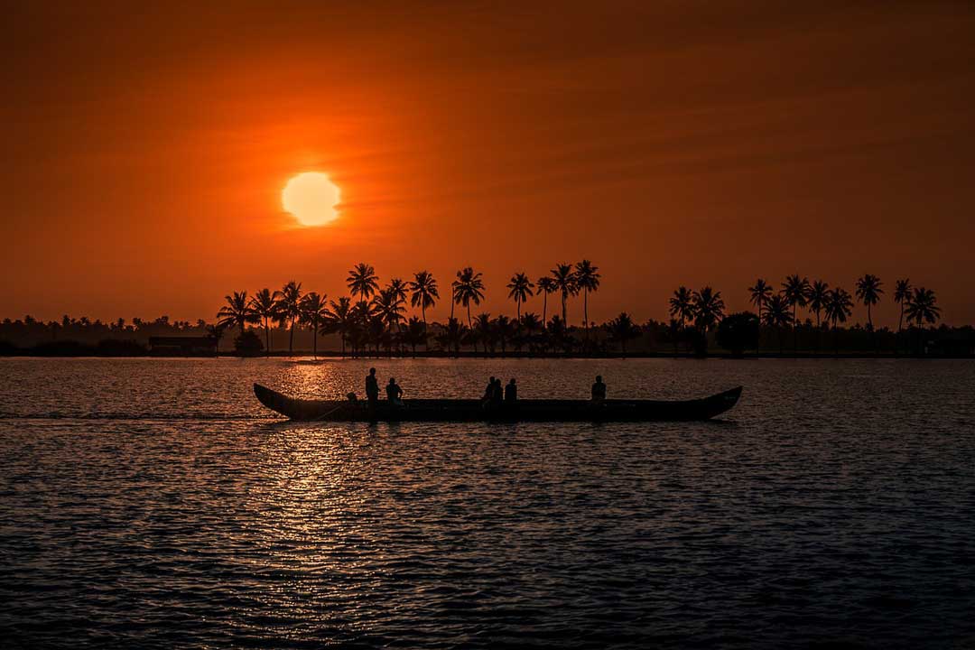 Kerala atardecer